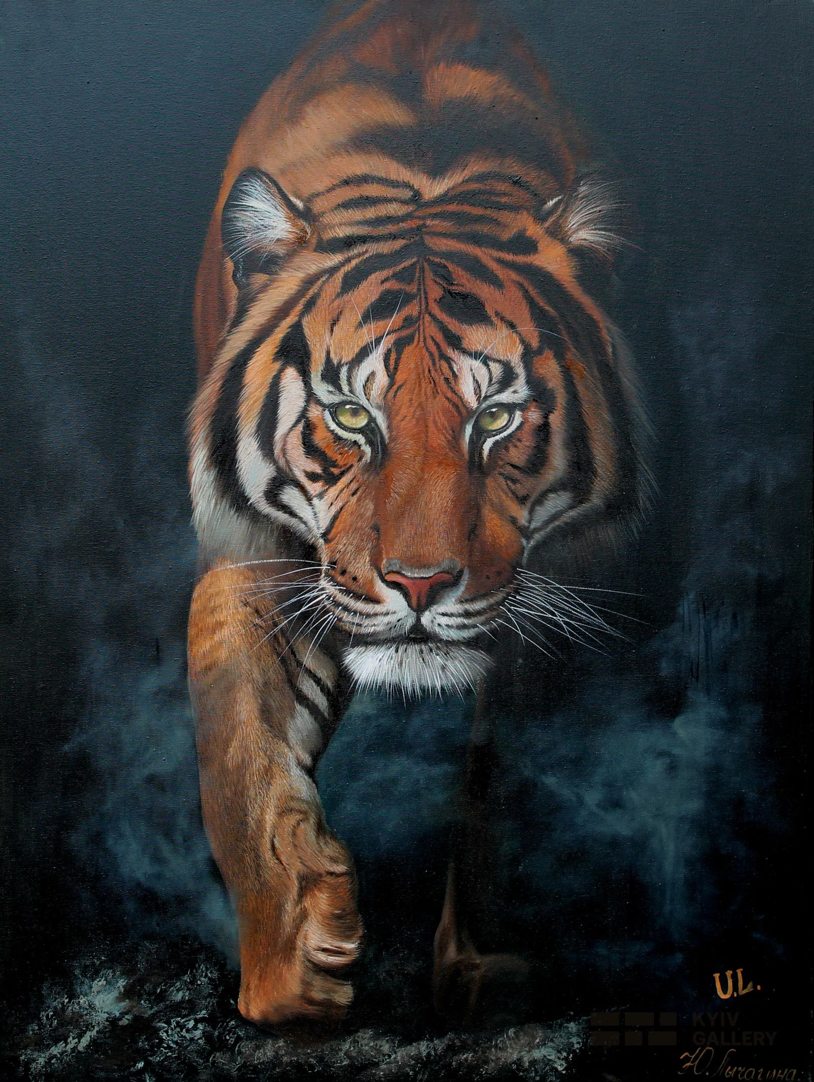 “Tiger”, oil, canvas — Yulia Lychagina