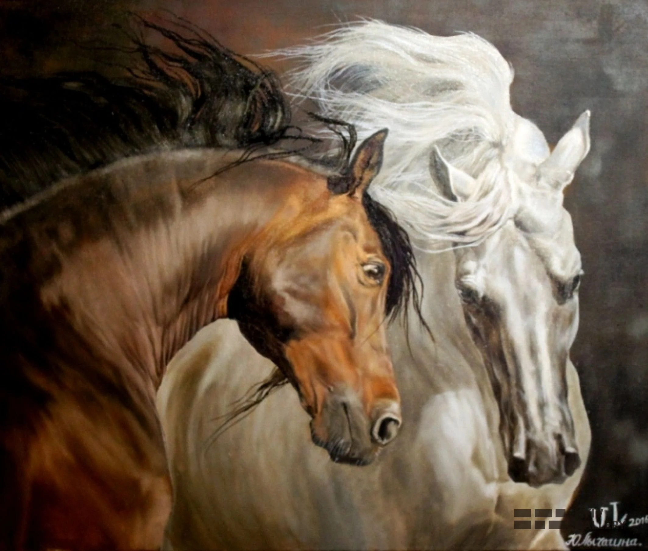 “Attraction”, oil, canvas — Yulia Lychagina