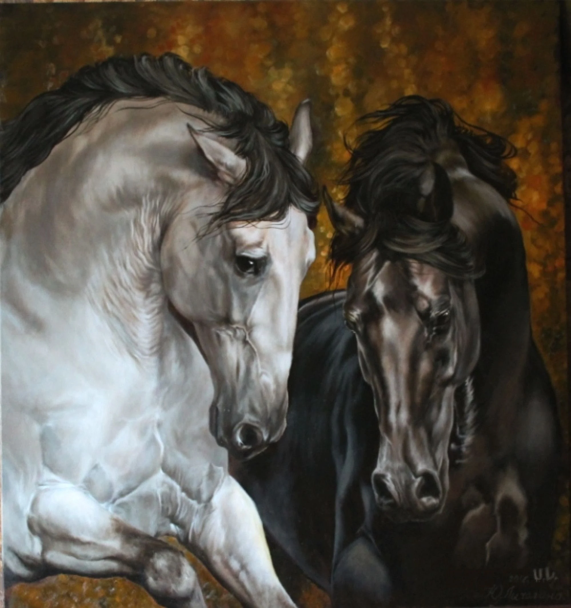 “Flamenco”, oil, canvas — Yulia Lychagina