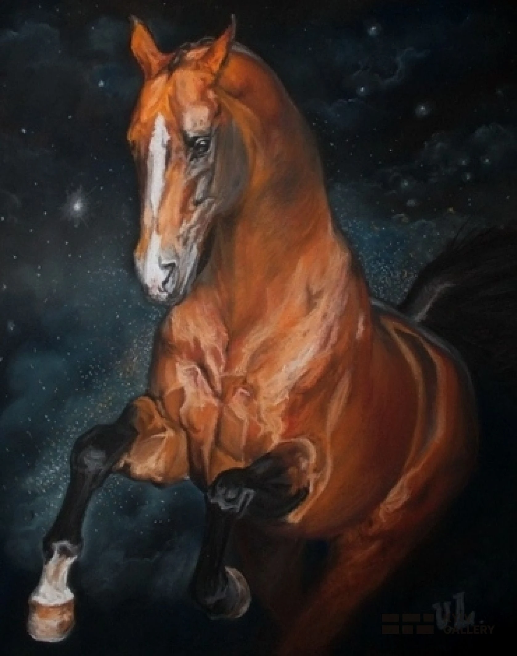 “Lit by a Star”, pencil, paper — Yulia Lychagina
