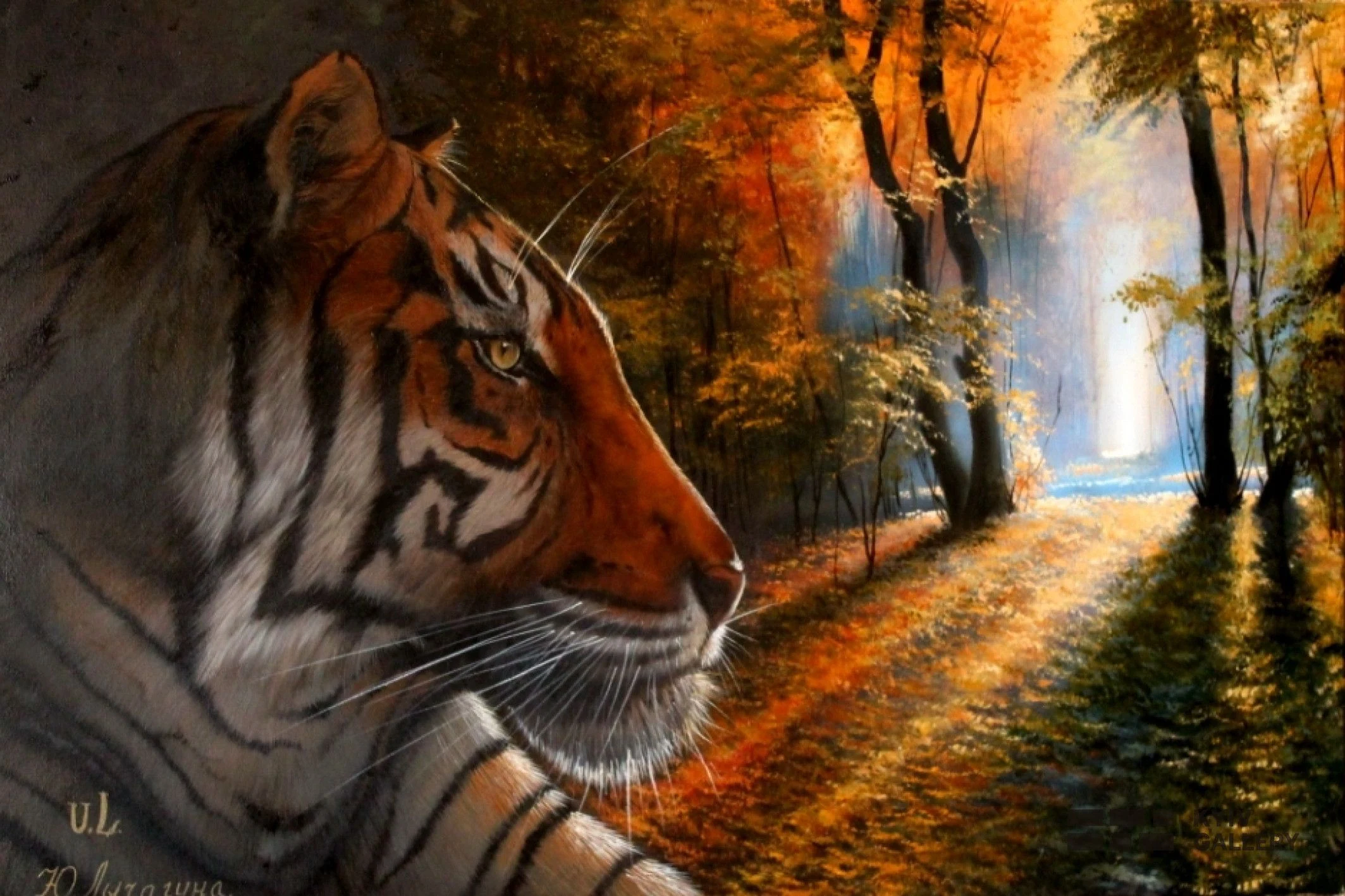 “On the Deer Trail”, oil, canvas — Yulia Lychagina