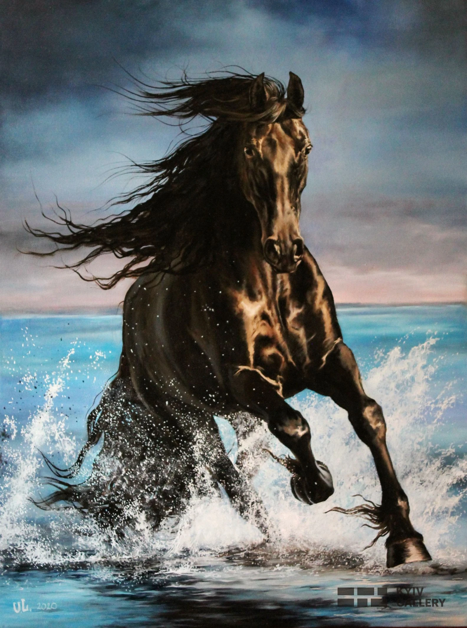 “Running on the Waves”, oil, canvas — Yulia Lychagina