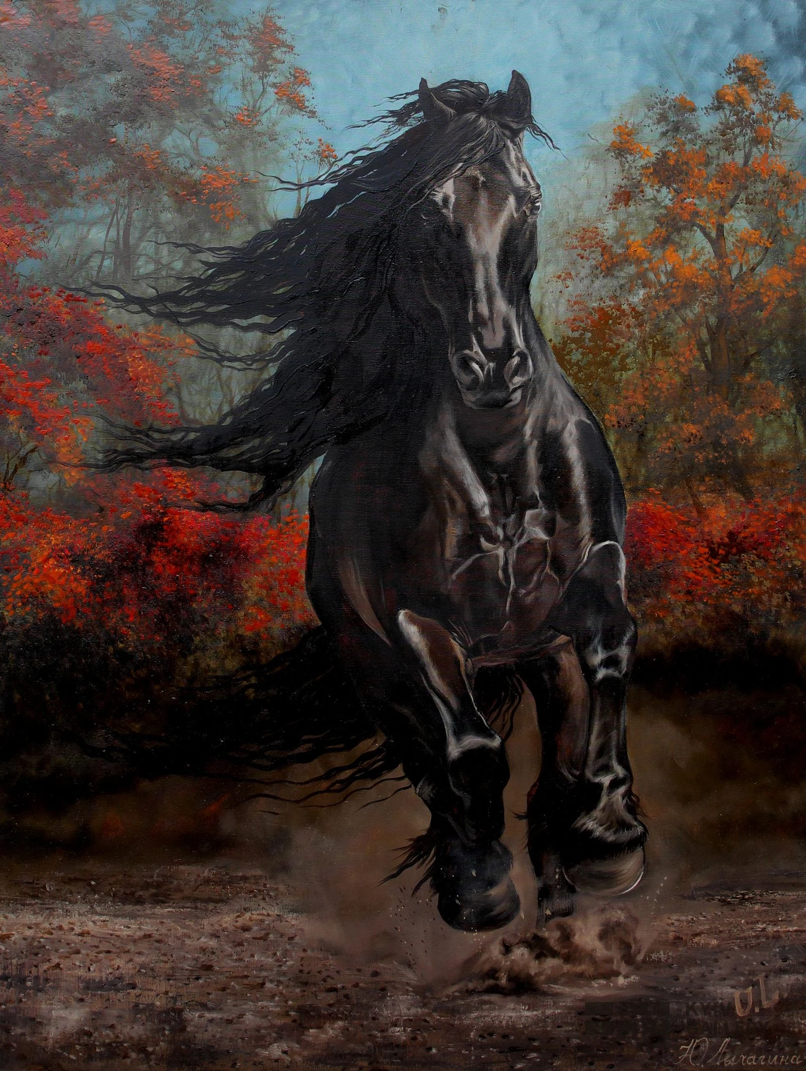 “Autumn Wind”, oil, canvas — Yulia Lychagina