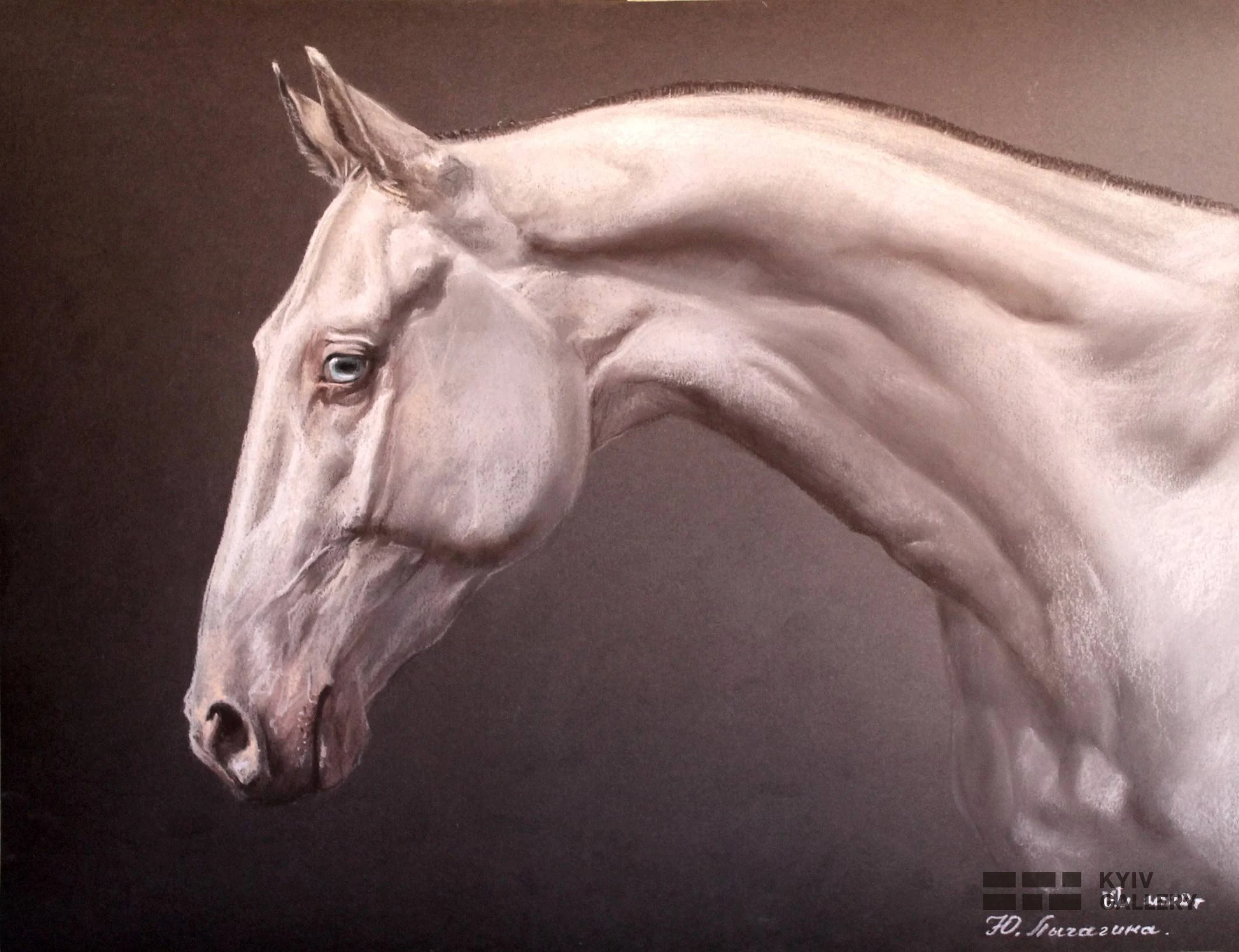 “Marble”, pastel, cardboard — Yulia Lychagina