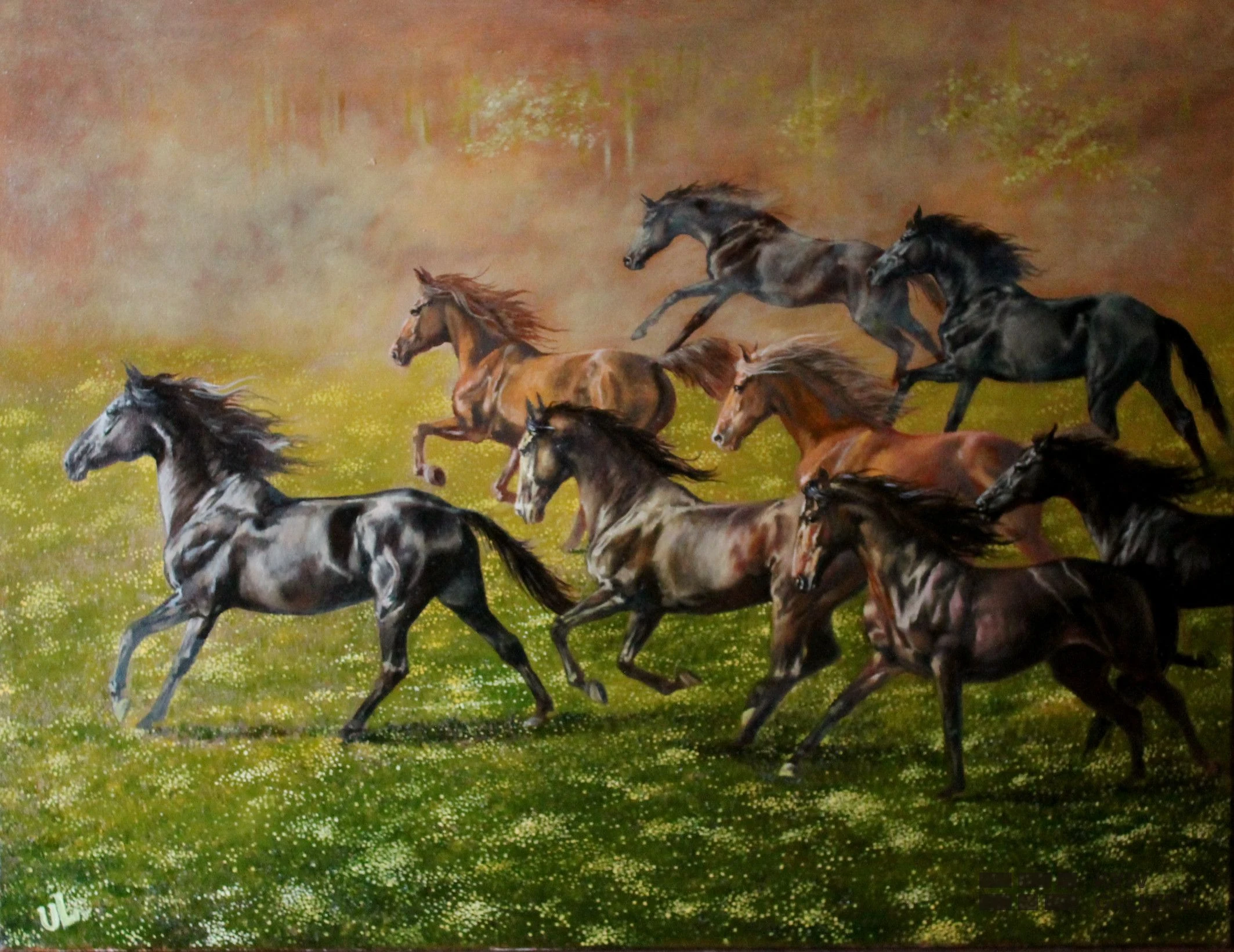 “Facing the Sun”, oil, canvas — Yulia Lychagina
