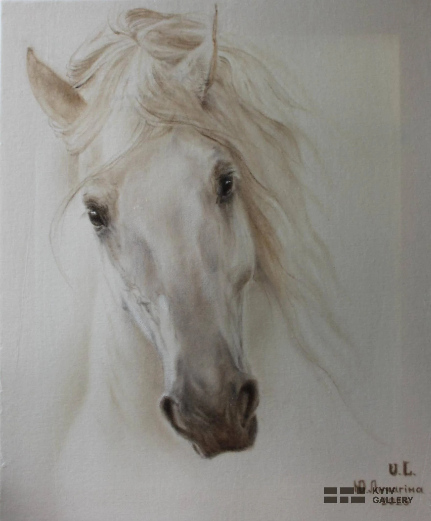 “Melody of Light”, oil, canvas, silk — Yulia Lychagina