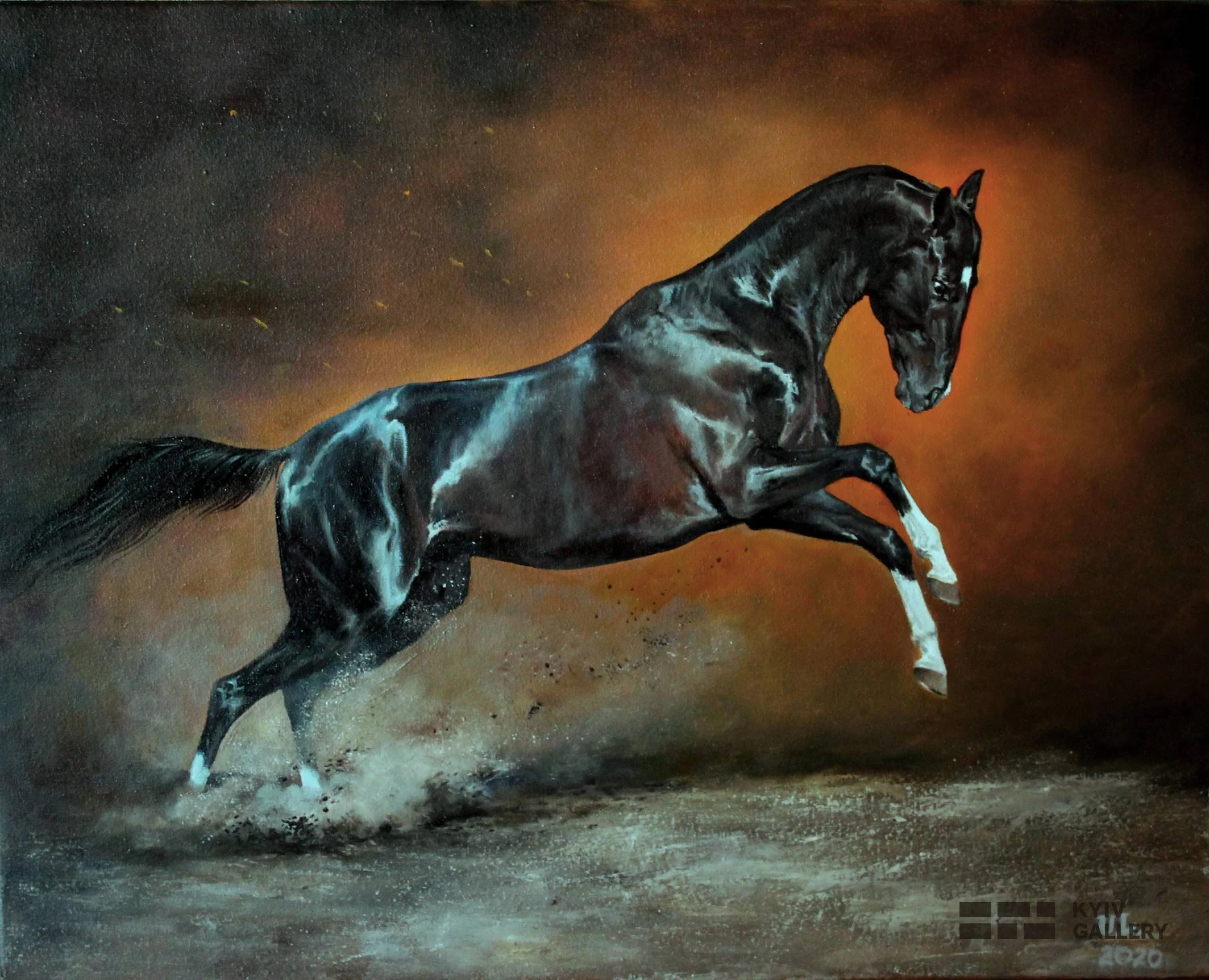 “Ice and Fire”, oil, canvas — Yulia Lychagina