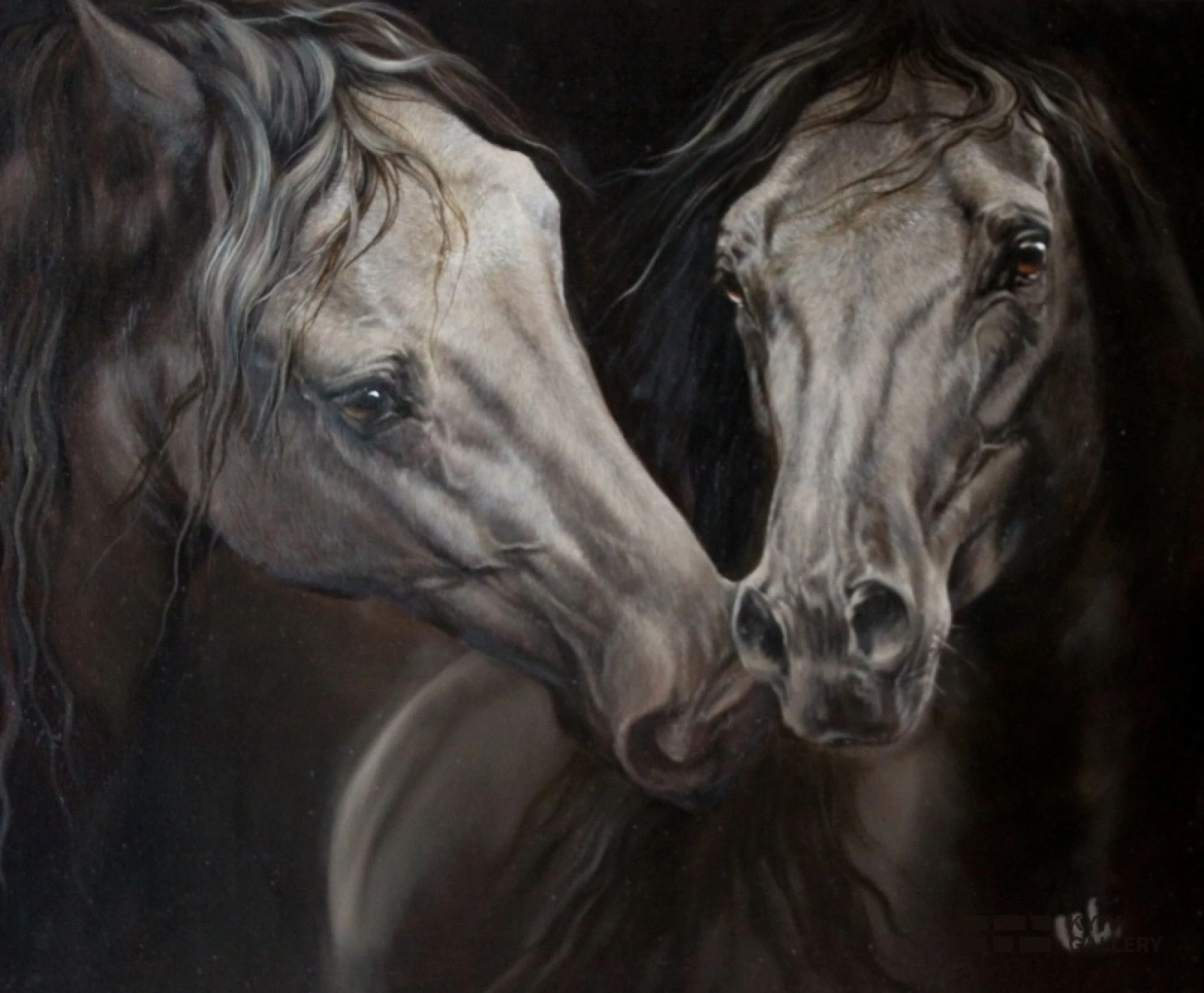 “Touch”, oil, canvas — Yulia Lychagina