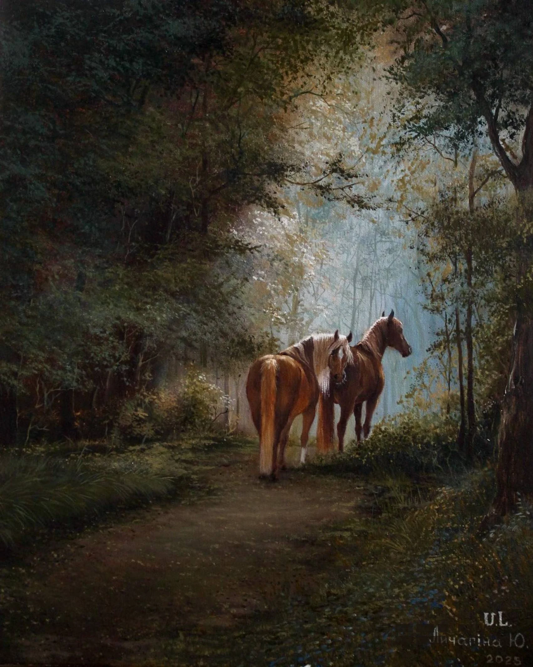 “Solitude for Two”, oil, canvas — Yulia Lychagina