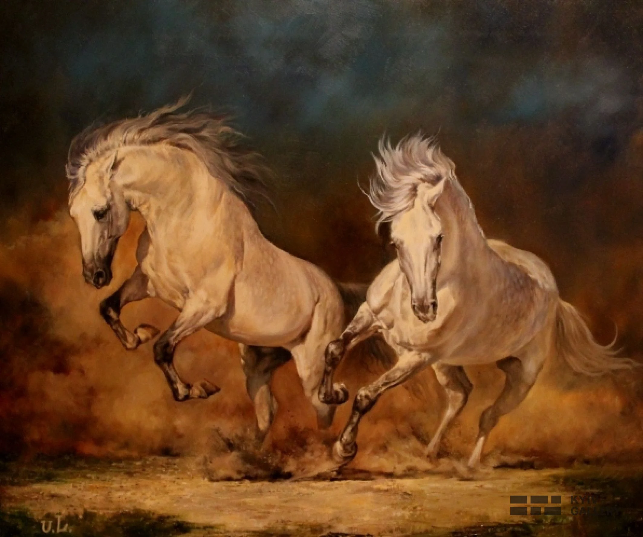 “Silver Whirlwind”, oil, canvas — Yulia Lychagina