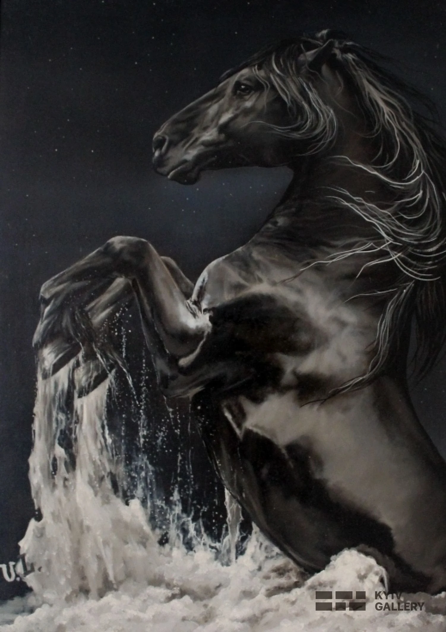 “Black Pearl”, oil, canvas — Yulia Lychagina